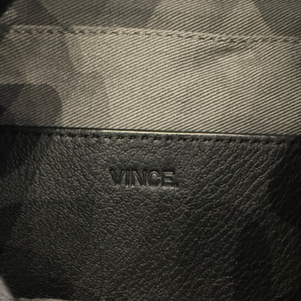 Vince Leather Drawstring Convertible Bucket Backpack - Picture 2 of 3